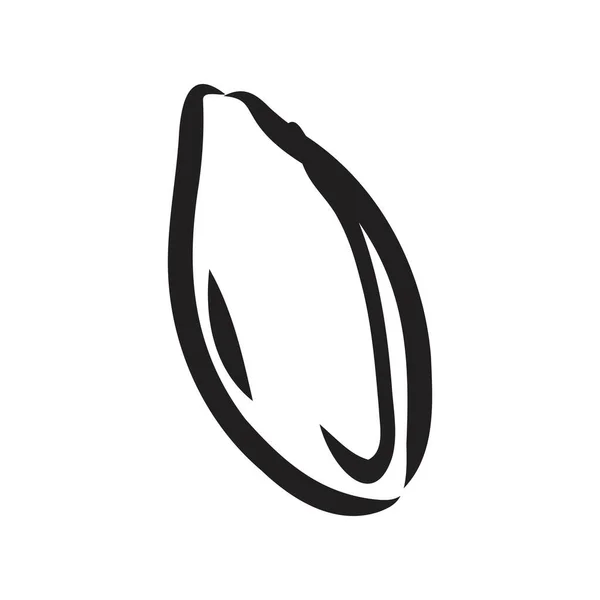 Ручной рисунок семян тыквы горстка изолированы на белом фоне. Векторная винтажная линия художественной иллюстрации. Декоративный элемент для дизайна продуктов питания и натурального продукта. — стоковый вектор