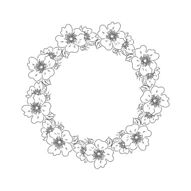 El çizimi vektör çizimi. Klasik dekoratif defne çelengi. Kabile tasarım elementleri. Davetiyeler, tebrik kartları, alıntılar, bloglar, posterler ve daha fazlası için mükemmel. Tarihi kaydet
