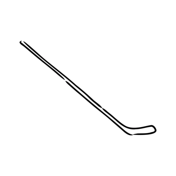 Хокейна паличка ізольована на білому. Ескіз Векторні ілюстрації — стоковий вектор