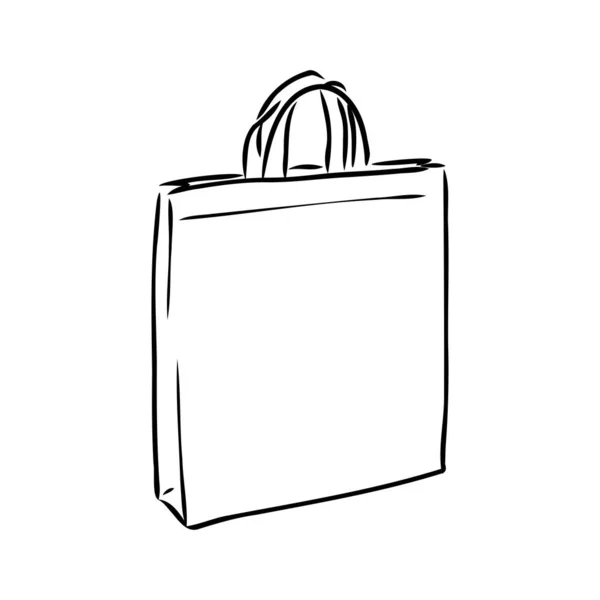 Ilustración vectorial de un vector de bolsa de plástico bolsa de plástico — Archivo Imágenes Vectoriales