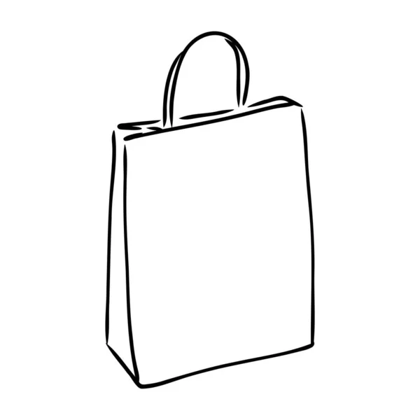 Ilustración vectorial de un vector de bolsa de plástico bolsa de plástico — Archivo Imágenes Vectoriales