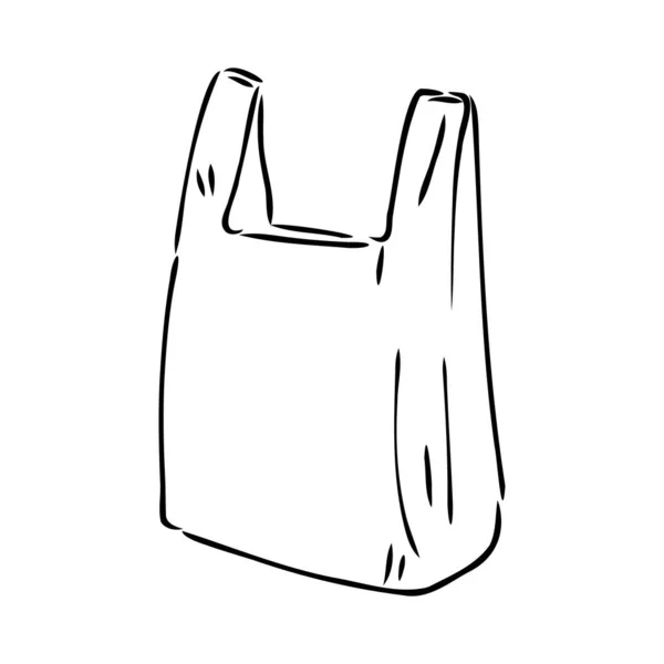 Ilustração vetorial de um saco plástico saco de plástico vetor — Vetor de Stock