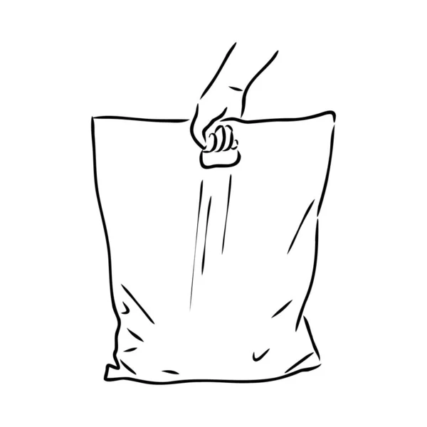 Wektor ilustracji plastikowej torby wektor torby plastikowej — Wektor stockowy