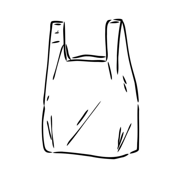 Illustrazione vettoriale di un sacchetto di plastica sacchetto di plastica vettore Illustrazioni Stock Royalty Free