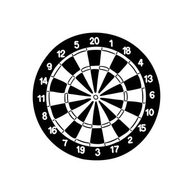 Dart ve ok çizimi, kabartma, mürekkep, çizgi sanatı, vektör