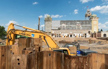 12 Haziran 2022 Holesovice Sergi Merkezi Endüstriyel Sarayı 'nın yeniden inşası ve genişletilmesi.