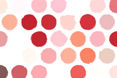 Kabataslak desenli renkli daireler. Arkaplan dokusu duvarı ve metin için kopyalama alanı var. Yaratıcı duvar kağıdı veya tasarım sanatı için resim.