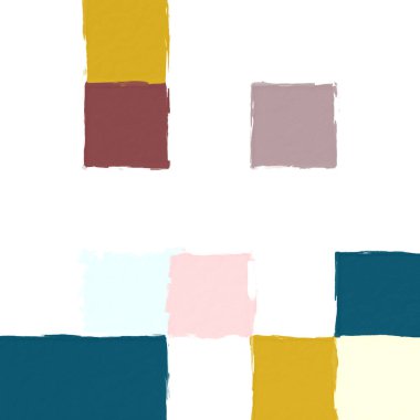 Kabataslak dokuya sahip renkli soyut mozaik. Renkli kare desenli arka plan. Yaratıcı duvar kağıdı ya da tasarım sanatı için resim. Metin için arkaplanda kopyalama alanı var.