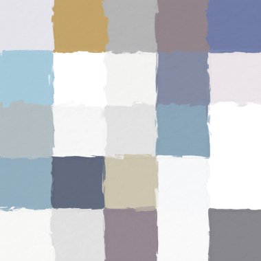 Kabataslak dokuya sahip renkli soyut mozaik. Renkli kare desenli arka plan. Yaratıcı duvar kağıdı ya da tasarım sanatı için resim. Metin için arkaplanda kopyalama alanı var.