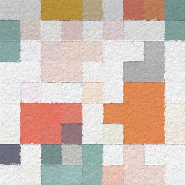 Colorido Mosaico Abstracto Con Fondo Textura Áspera Fondo Patrón Cuadrado — Foto de Stock