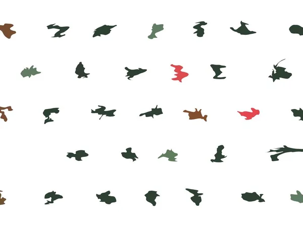 Nahtloses Muster Mit Handgezeichneten Vögeln — Stockfoto