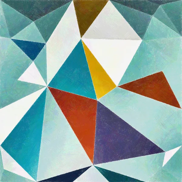 Padrão Triângulos Coloridos Com Fundo Textura Áspera Parede Textura Fundo — Fotografia de Stock