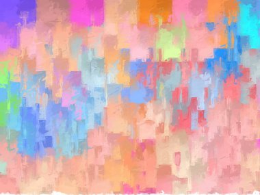 Renkli soyut desen. Arka planlar için tatlı pastel, suluboya kağıt dokusu. Fırça darbesi grafiği soyut. Yaratıcı duvar kağıdı veya tasarım sanatı için resim.