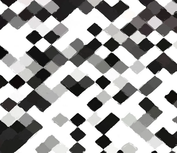 Zwart Wit Geometrische Patroon Met Een Ruwe Textuur Achtergrond Achtergrond — Stockfoto