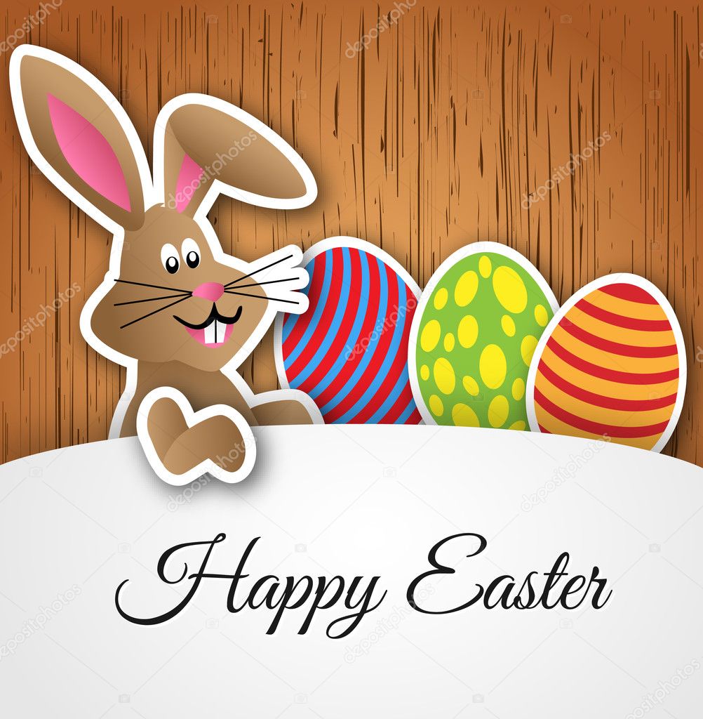 Vector Happy Easter card