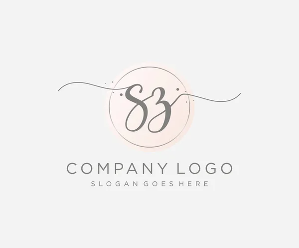 Logotipo Femenino Utilizable Para Naturaleza Salón Spa Cosméticos Logos Belleza — Archivo Imágenes Vectoriales