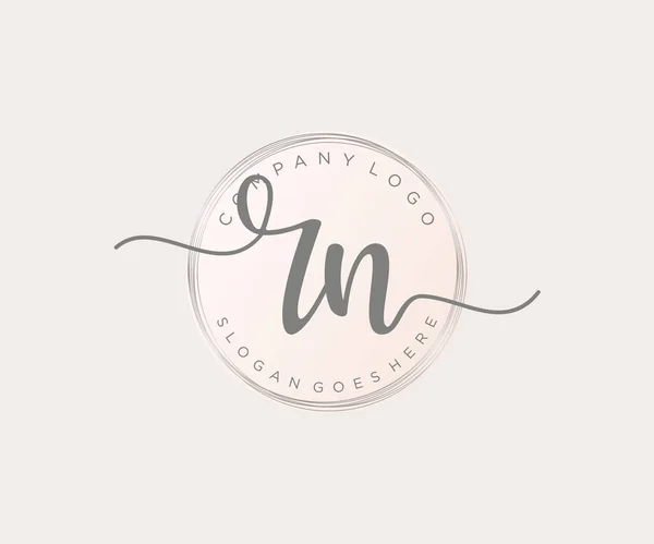 Logo Femminile Utilizzabile Natura Salone Spa Cosmetici Logos Bellezza Elemento — Vettoriale Stock