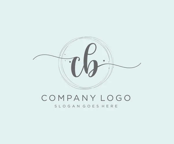 Logo Femenino Utilizable Para Naturaleza Salón Spa Cosméticos Logos Belleza — Archivo Imágenes Vectoriales