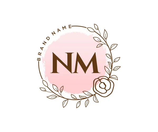 Logo Femenino Utilizable Para Naturaleza Salón Spa Cosméticos Logos Belleza — Vector de stock