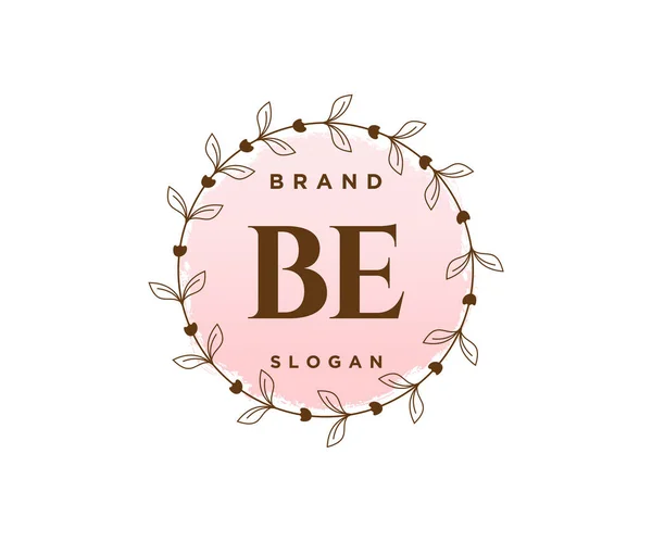 Θηλυκό Λογότυπο Κατάλληλο Για Nature Salon Spa Cosmetic Beauty Logos — Διανυσματικό Αρχείο