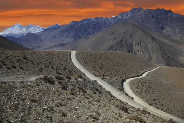 Himalaya Dağları: nepal. — Stok fotoğraf