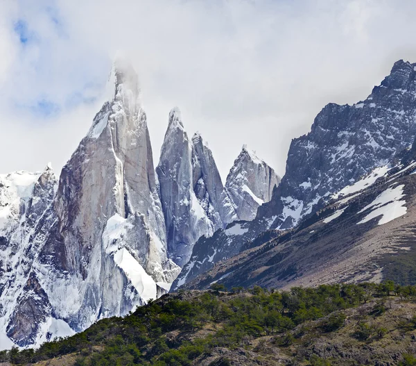 Cerro torre v los glaciares national park, Patagonie, argentina — Stock fotografie
