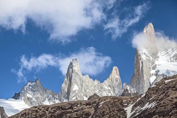 Fitz roy bergketen, Argentinië — Stockfoto