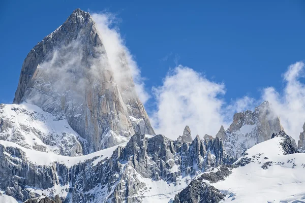 Fitz roy bergketen, Argentinië — Stockfoto