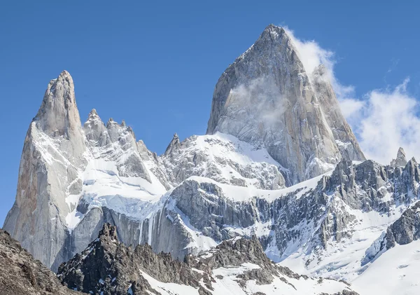 Fitz roy bergketen, Argentinië — Stockfoto