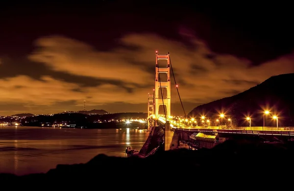 Bella vista notturna di San Francisco, Stati Uniti d'America — Foto Stock