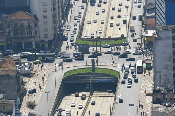 Városkép sao paulo, Brazília. — Stock Fotó