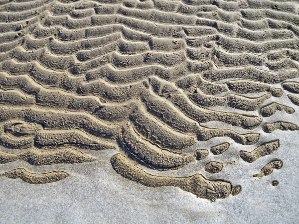 Bevroren zand en ijs patroon. — Stockfoto