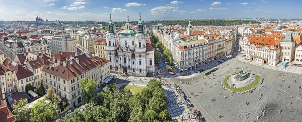 Panoramisch bekijken van Praag. — Stockfoto