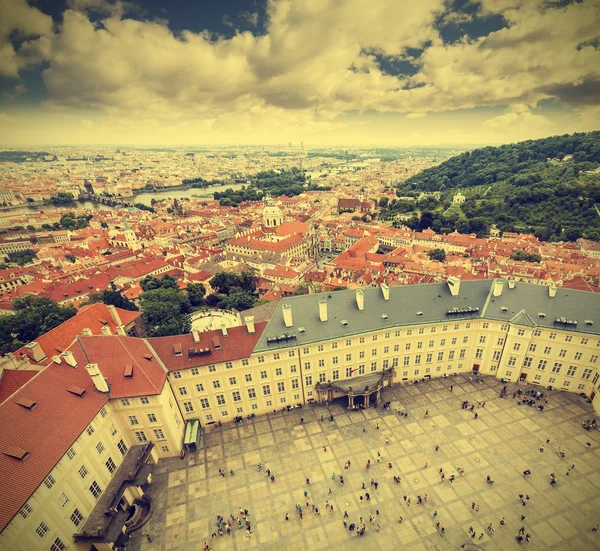 Prague Old Town, the Czech Republic, retro effect. — Stock Photo, Image