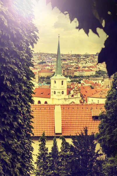 Prague, Çek Cumhuriyeti, retro vintage instagram stili. — Stok fotoğraf