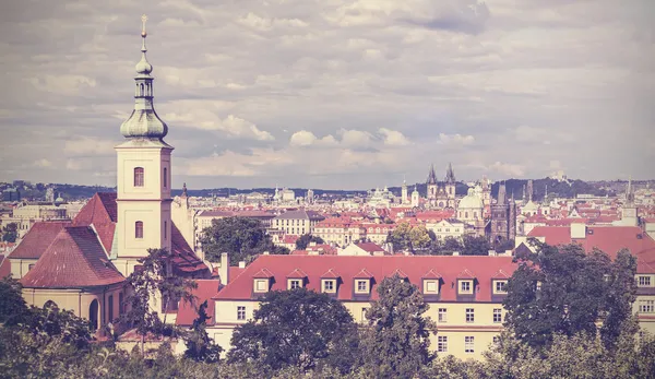 Vintage foto van Praag, Tsjechische Republiek. — Stockfoto