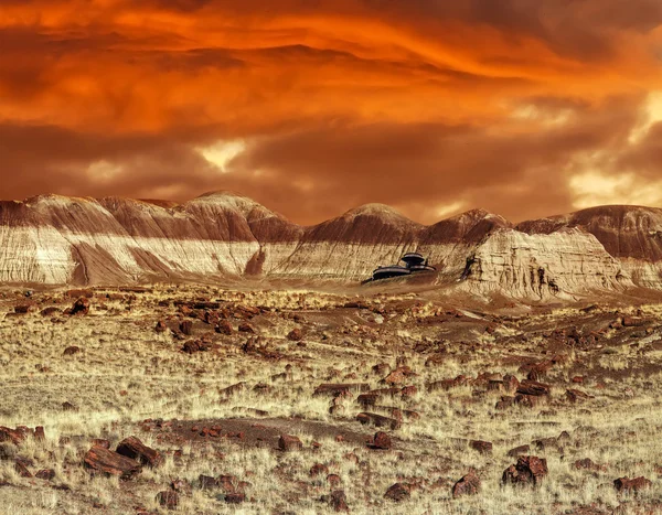 Mars üzerinde temel alır. soyut doğal tasarım gibi Mars surfa arıyorsunuz — Stok fotoğraf