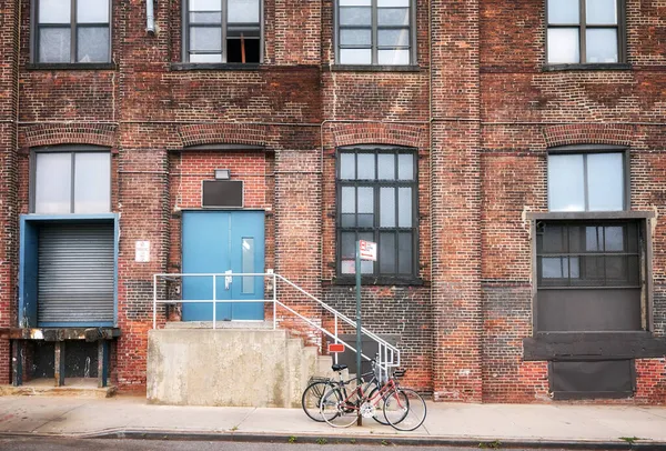 Edifício Velho Tijolo Armazém Brooklyn New York Eua — Fotografia de Stock