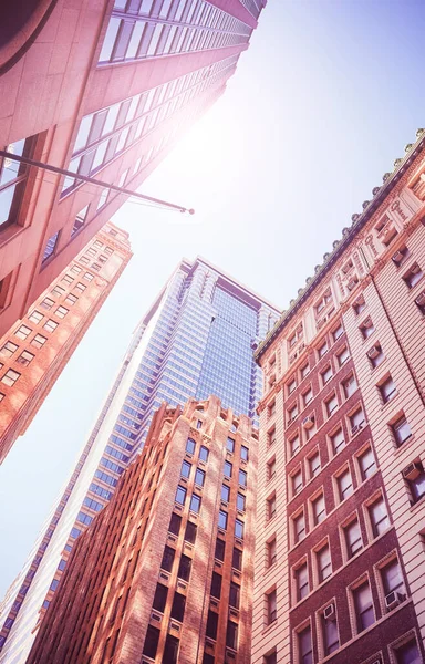 New York City Buildings Retro Toning Applied Usa — Stock Photo, Image