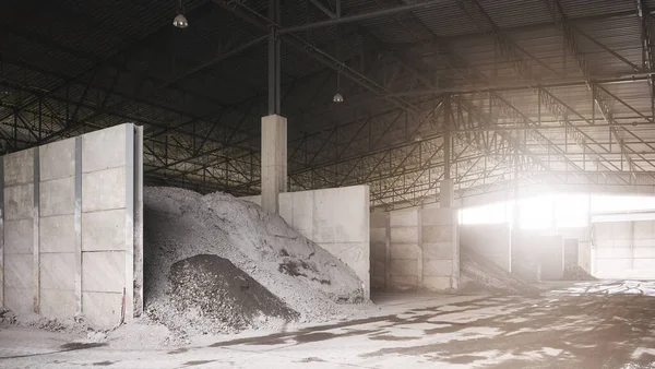 Covered Ash Slag Landfill Toxic Waste Management Concept — 图库照片