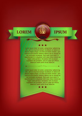 vector sjabloon linten