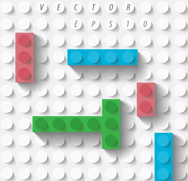 Toy building blocks — Stock Vector