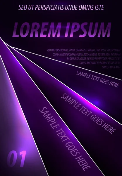 Фиолетовый векторный плакат — стоковый вектор