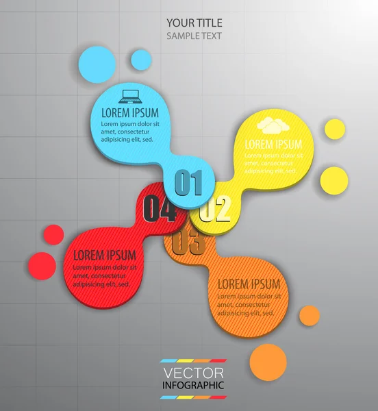 Infografica astratta - sfondo vettoriale — Vettoriale Stock