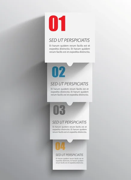 Papier pleinen voor infographics — Stockvector