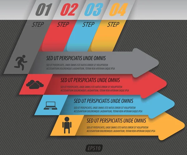 Infográfico de negócios moderno —  Vetores de Stock