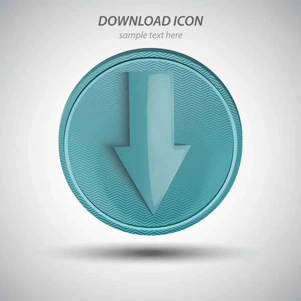 Isolated icon download — Stock Vector