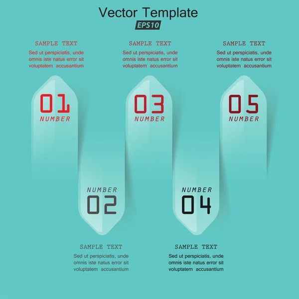 Infografica aziendale per i dati . — Vettoriale Stock