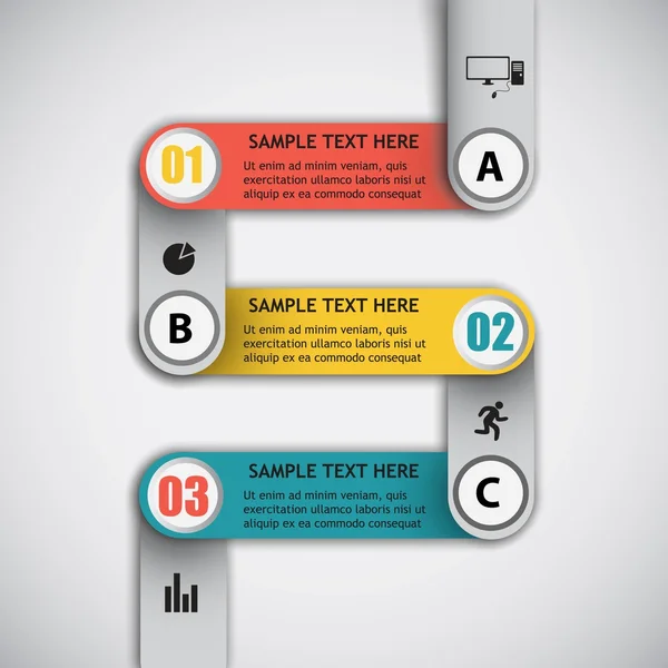 Modèle vectoriel infographique — Image vectorielle