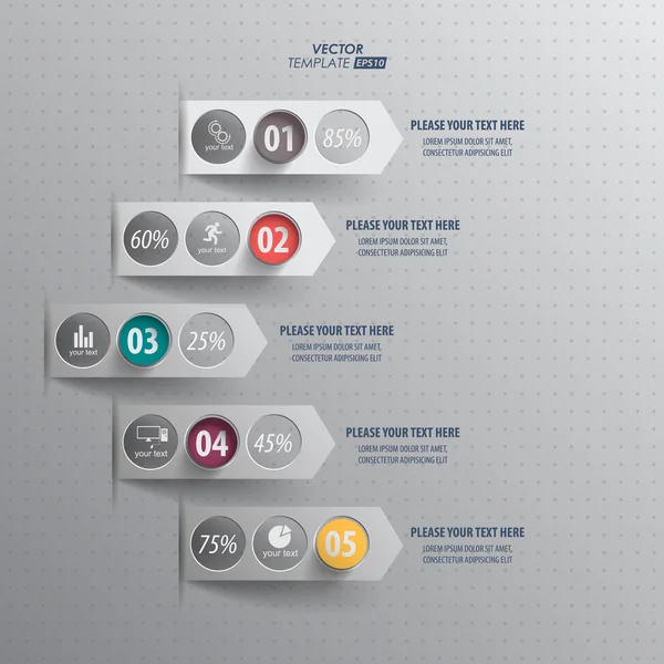 Minimalistisk design infographic på tidningen stil — Stock vektor